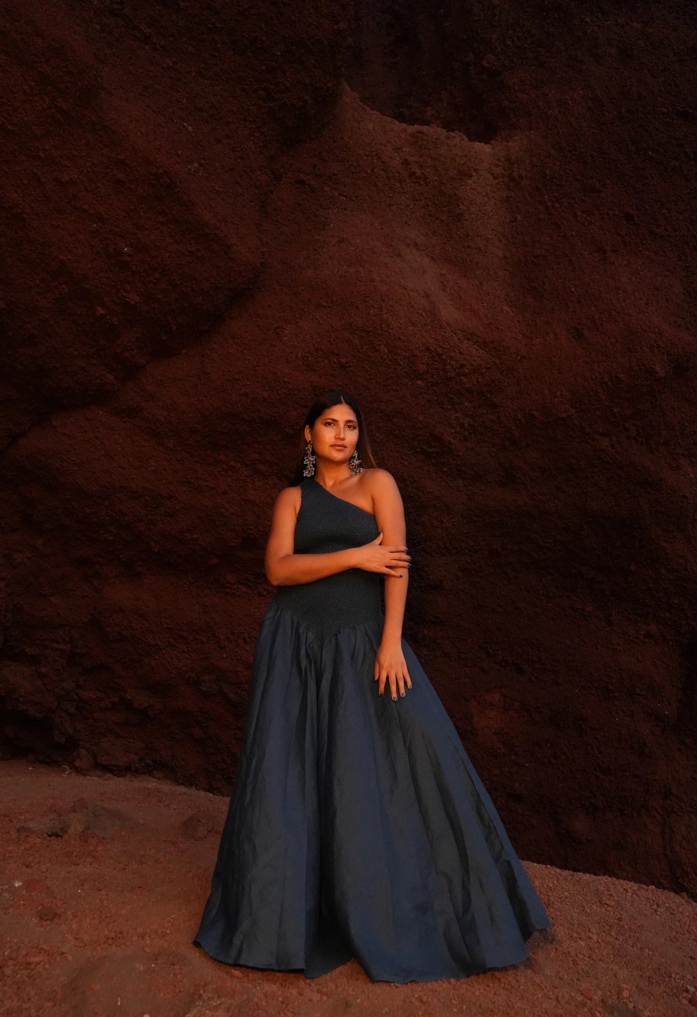 Elegant blue dress