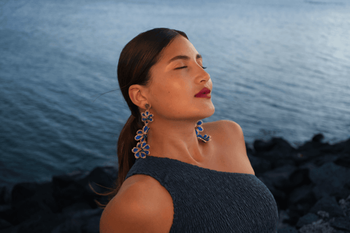 Blue Handmade Earrings 