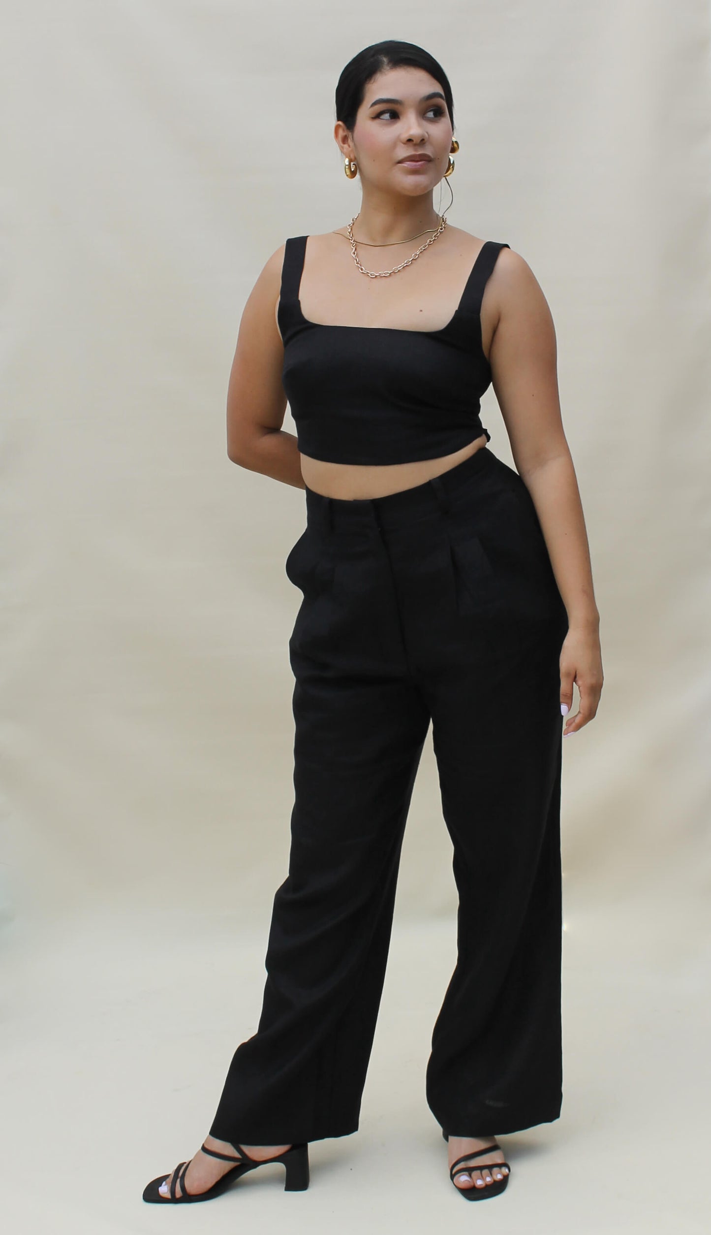 Brisa Crop-Top Black