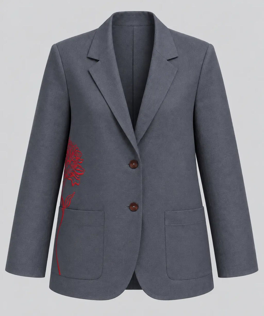 Flora Tailored Jacket Grey