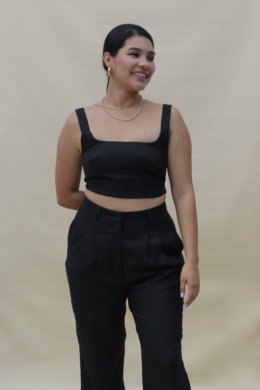 Brisa Crop-Top Black