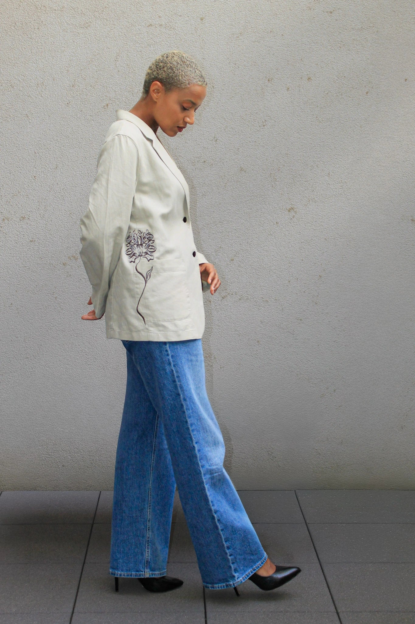 Flora Tailored Jacket Beige