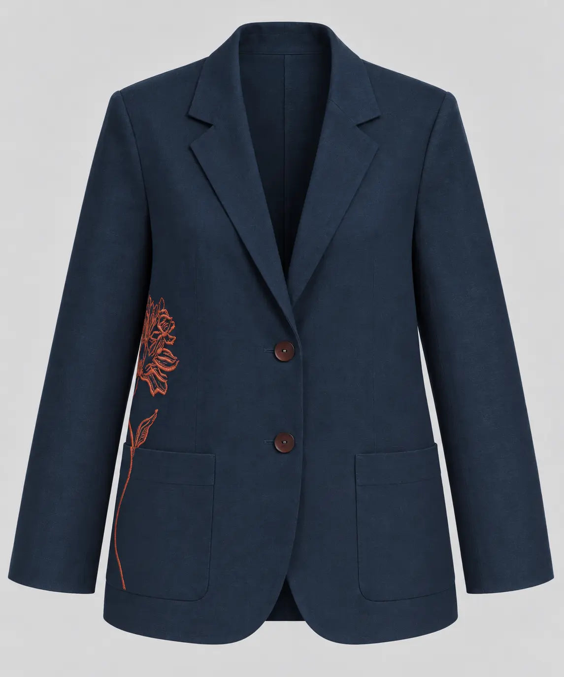 Flora Tailored Jacket Navy