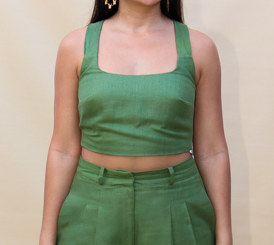 Brisa Crop-Top Olive